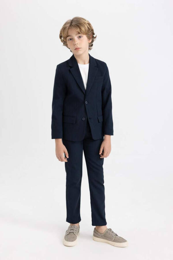 Boys Standard Leg Trousers Navy - 1