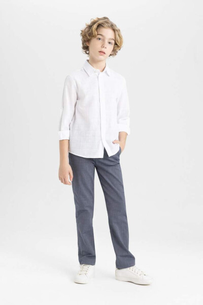 Boys' Standard Leg Twill Pants Navy - 3