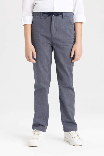 Boys' Standard Leg Twill Pants Navy - 4