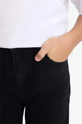 Boys Straight Fit Standard Leg Jeans Black - 4