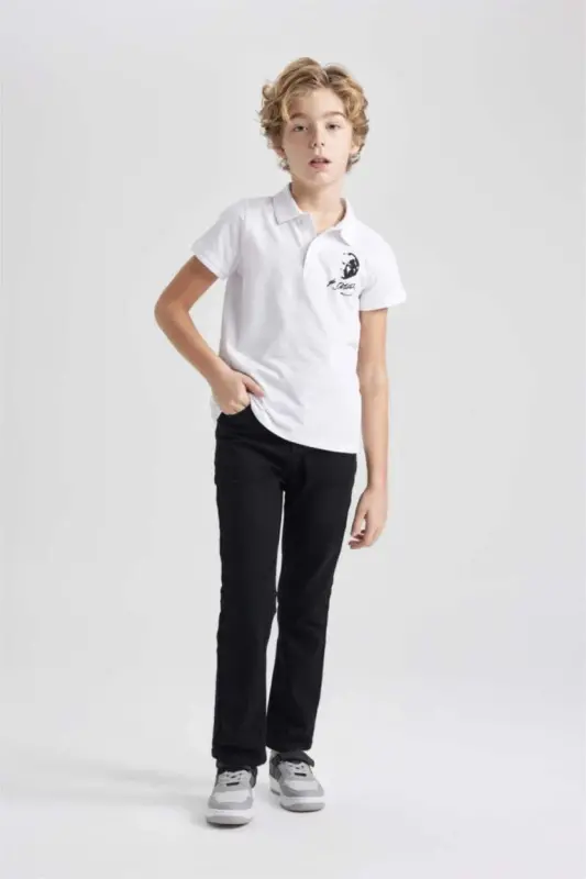 Boys Straight Fit Standard Leg Jeans Black - 4