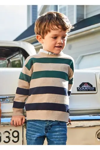 Boys Striped Sweater Beige 4338 - MAYORAL (1)