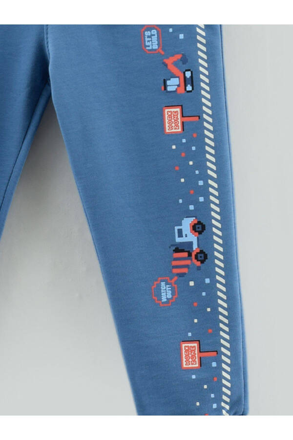 Boys' Sweatpants with Car Pattern and Pockets - 6