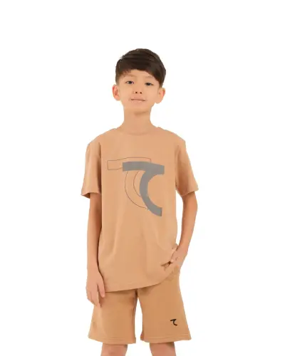 Boy's T-shirt - BEIGE - 7SABER (1)