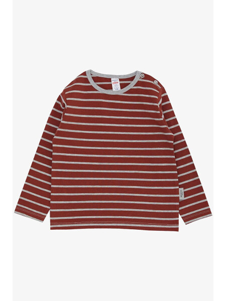 Boy's T-shirt - Brown - LC WAIKIKI