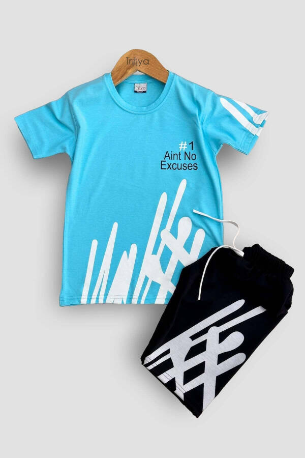 Boy's T-Shirt & Capri Set - Economic Summer Style - 1