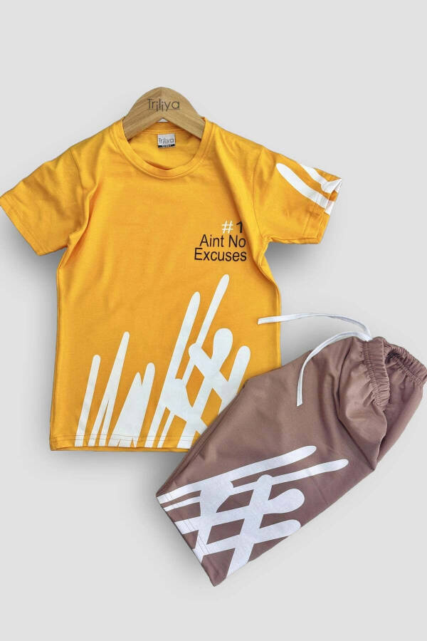 Boy's T-Shirt & Capri Set - Economical Summer Style - 1