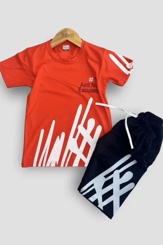 Boys' T-Shirt & Capri Set - Economical Summer Style - 3