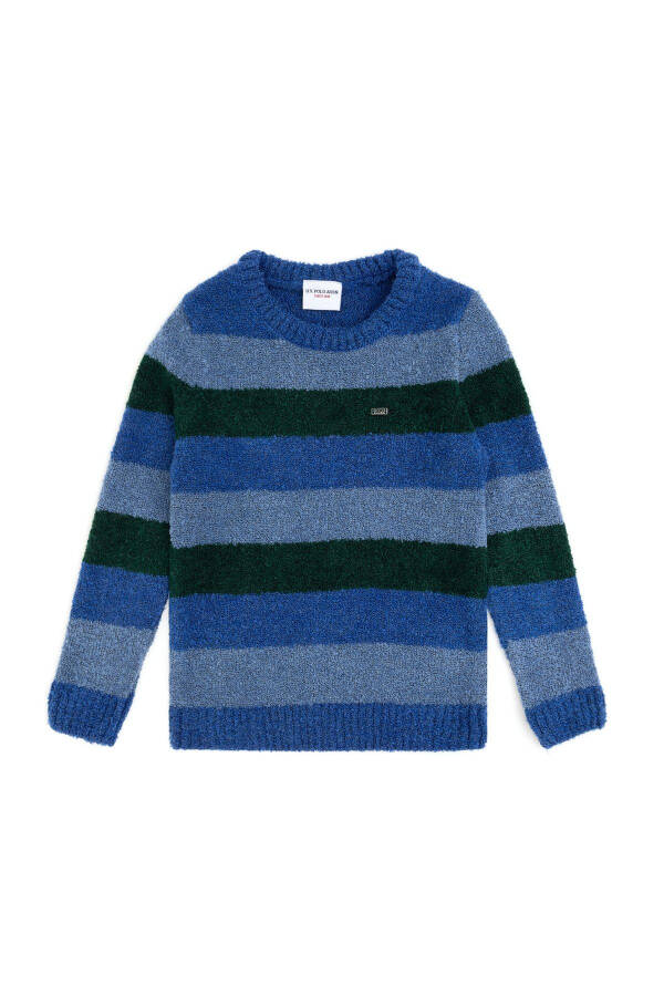 Boys' Teal Bike Neck Sweater 50293032-vr045 - 7