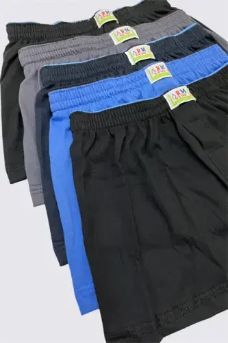 Boys Underwear Boxer Briefs 5 Pack Plain Classic Fit Comfort Soft 100% Cotton - 3