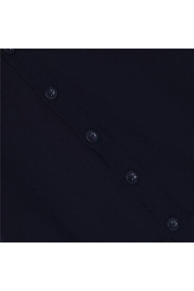 Boy's V-Neck Knit Cardigan - 13009 - Navy - 3