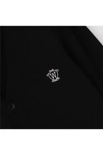 Boys V Neck Knitted Cardigan - 13009 - Black-BLACK - 3