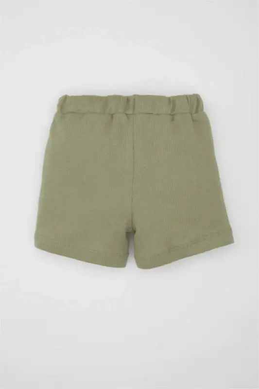 Boy's Waffle Pocket Shorts Light Khaki - 4