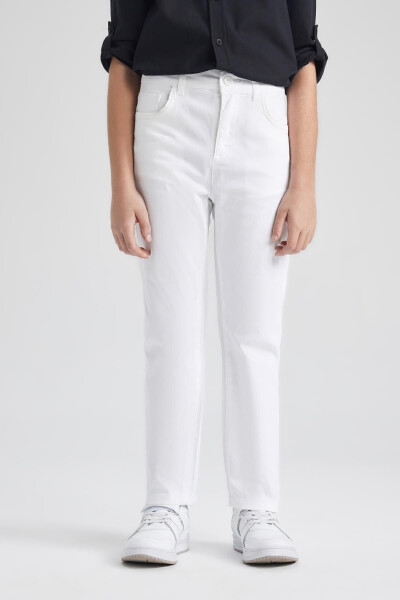 Boys White Gabardine Trousers Tyc00398959998 - 4