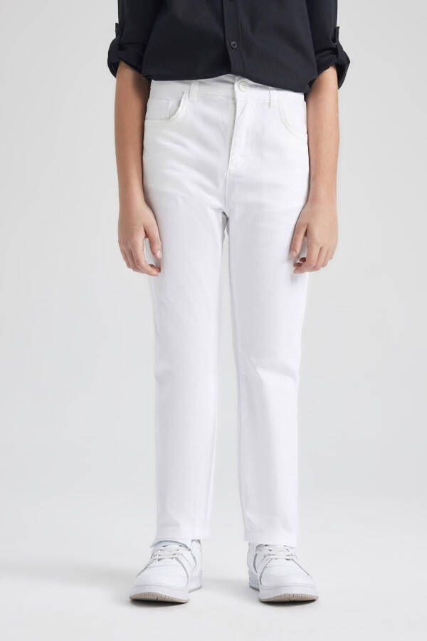 Boys White Gabardine Trousers Tyc00398959998 - 4