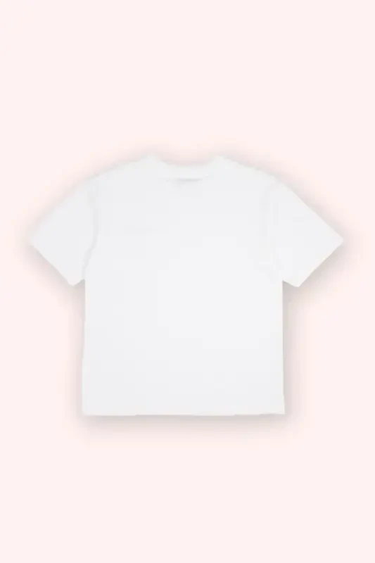 Boy's White Short Sleeve Pocket T-Shirt - 2