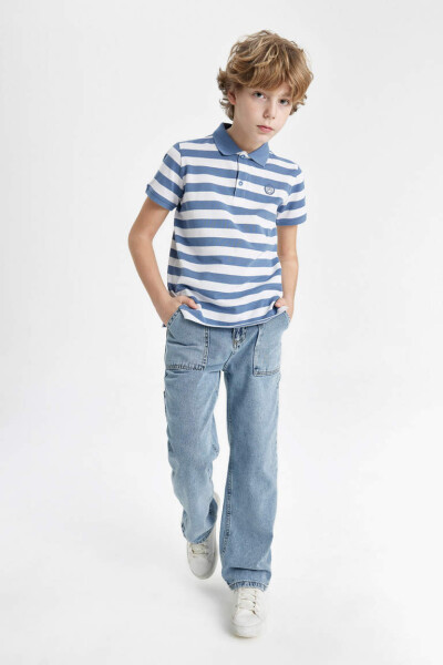 Boys Wide Leg Jeans Light Blue - 1