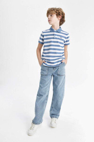 Boys Wide Leg Jeans Light Blue - 2