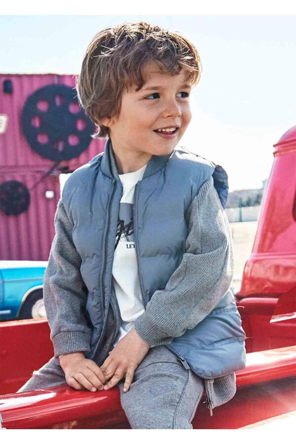 Boys' Winter Vest - Grey - 1