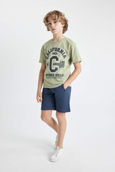 Boys' Zipper Pocket Shorts Navy - 1