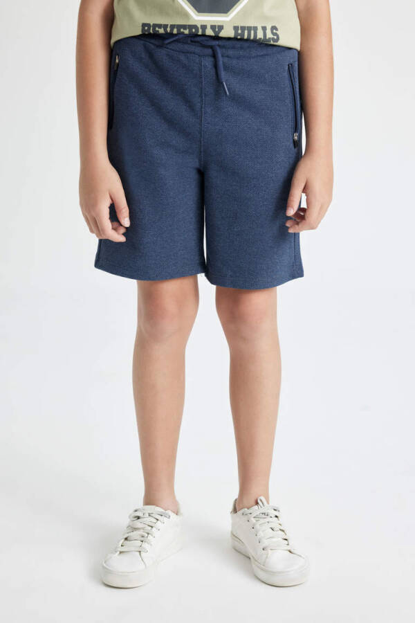 Boys' Zipper Pocket Shorts Navy - 4