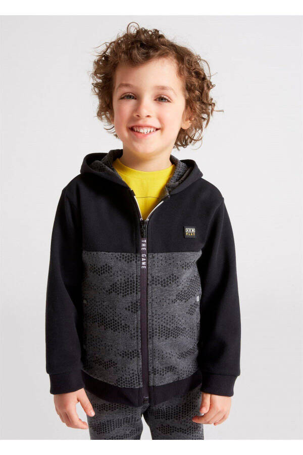 Boys' Zippered Knit Cardigan 4473 - 1