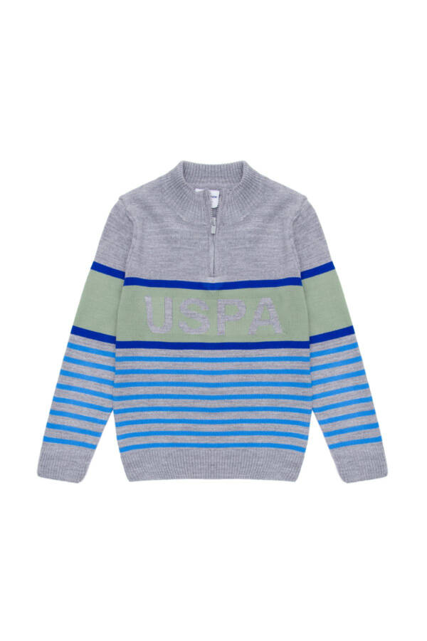 Boys' Zippered Sweater - 1