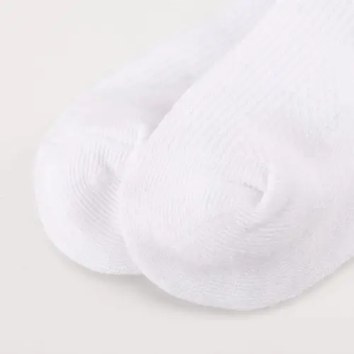 BQUBO Baby Girls Paypoqlar Eyelet Ruffle Dantelli Paypoq Chaqaloq Paypoqlari Yangi tug'ilgan/Go'daklar/Yosh bolalar/Bolalar Frilly Yozgi Yupqa Libos Paypoq - 3