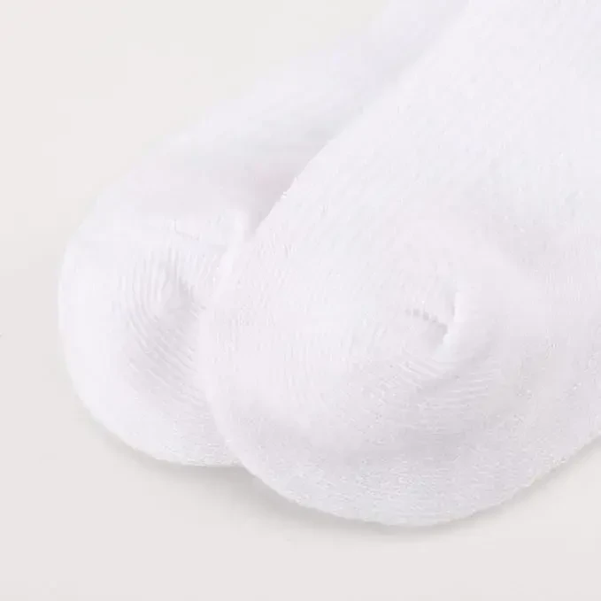 BQUBO Baby Girls Socks Eyelet Ruffle Lace Sock Baby Socks Newborn/Infant/Toddlers/Kids Frilly Summer Thin Dress Sock - 3