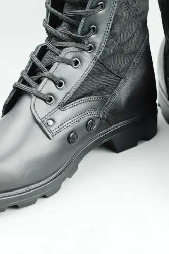 Brandalı Kauçuk Asker Botu Erkek Siyah Oknb58asb-SİYAH - 7