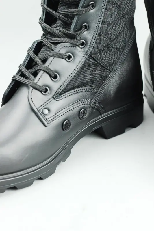 Brandalı Kauçuk Asker Botu Erkek Siyah Oknb58asb-SİYAH - 7