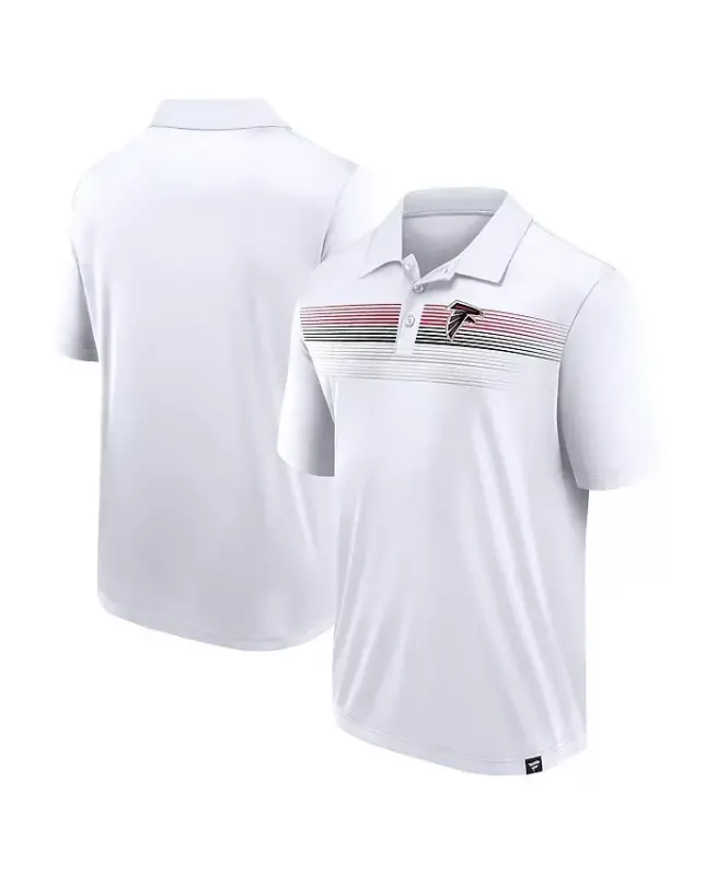 Branded erkaklar oq Atlanta Falcons Victory For Us Interlock Polo - FANATICS