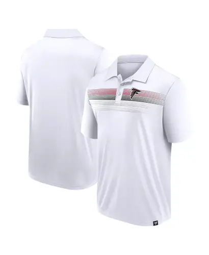 Branded Men's White Atlanta Falcons Victory For Us Interlock Polo - 1