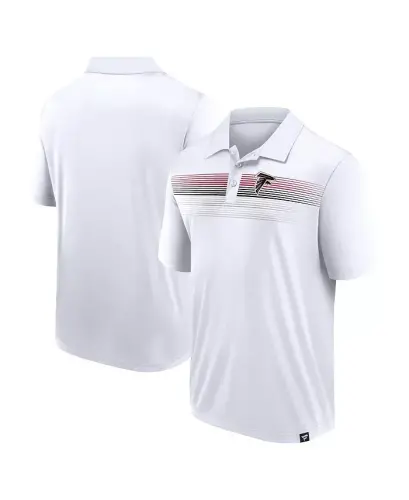 Branded Men's White Atlanta Falcons Victory For Us Interlock Polo - 1