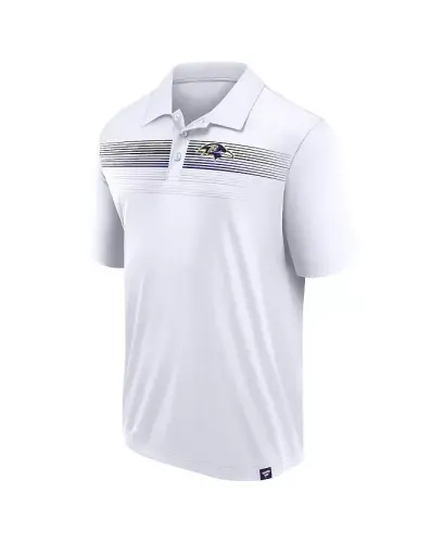 Branded Men's White Baltimore Ravens Victory For Us Interlock Polo - 3