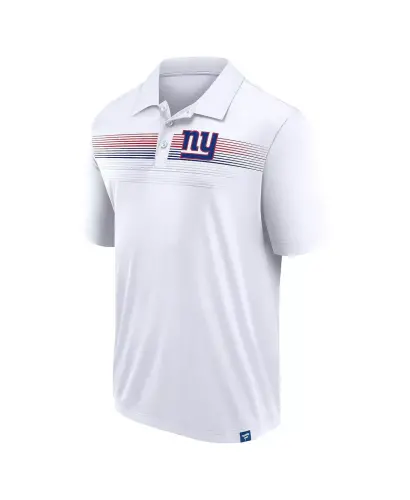 Branded Men's White New York Giants Victory For Us Interlock Polo - FANATICS (1)