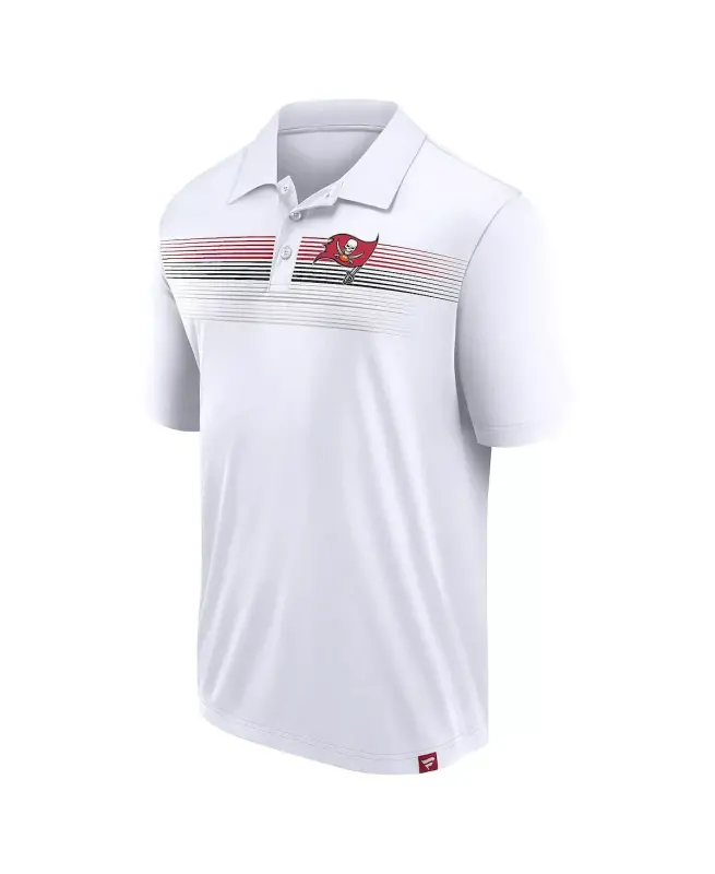Branded Men's White Tampa Bay Buccaneers Victory For Us Interlock Polo - 3
