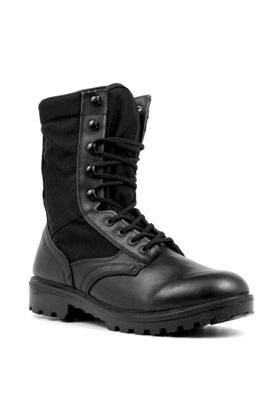 Branded Rubber Military Boots Men Black Oknb58asb - 11