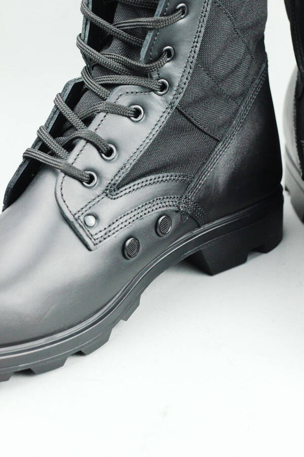 Branded Rubber Military Boots Men Black Oknb58asb - 7