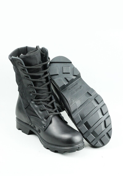 Branded Rubber Military Boots Men Black Oknb58asb - 8