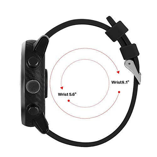 Браслеты, совместимые с AGPTEK LW11/uaue T60,T50S/Kuizil T70/TOZO S3,S5/ENOMIR IDW19/QONBINK L70, Замена браслетов Цветной силиконовый браслет 22 мм Быстросъемный ремешок для рук, Мягкий и прочный - 3