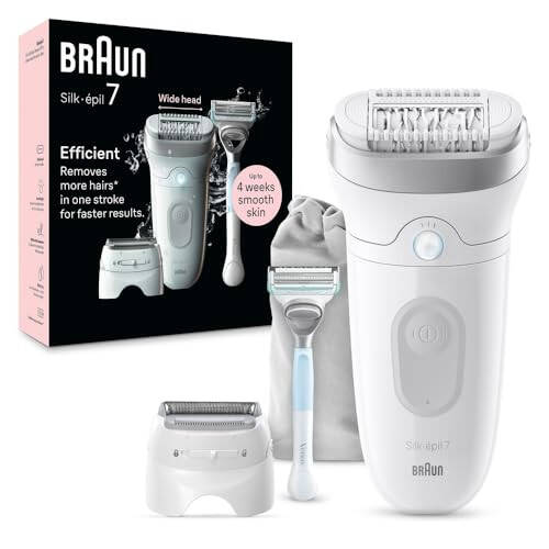 Braun Silk-épil 7 Epilatör, Islak ve Kuru, Kalıcı Pürüzsüz Cilt, SE7-141 - 1