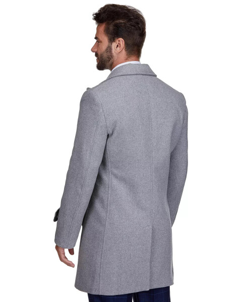 Brave man Men's Double Breasted Pea Coat Wool Blend Dress Pea coat Charcoal - 13