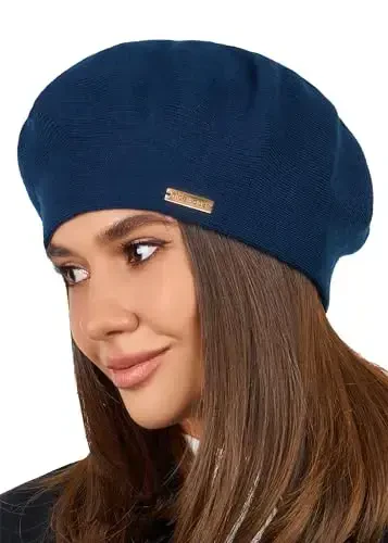 Braxton Beret - Ayollar uchun iliq astarlı jun angora trikotaj beretlari - Fransuz Parij shlyapasi - NICEACSRISE