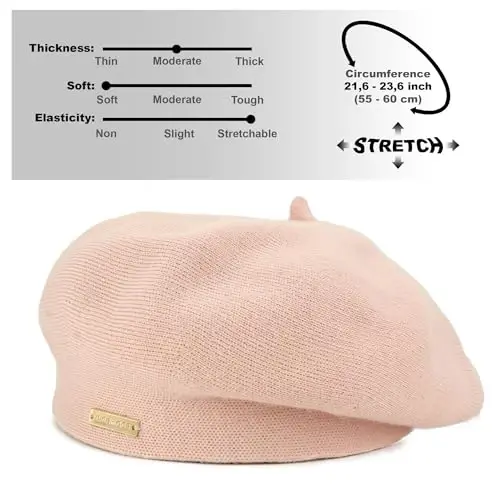 Braxton Beret - Warm Lined Wool Angora Knit Berets - French Paris Hat for Women - 4