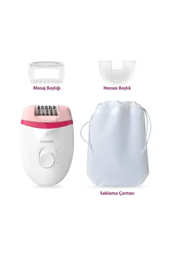 BRE255/05 Corded Epilator, Leg Use, Light Feature, 3 Attachments, 2 Speed Settings - 1