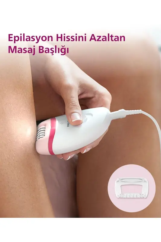 BRE255/05 Corded Epilator, Leg Use, Light Feature, 3 Attachments, 2 Speed Settings - 4