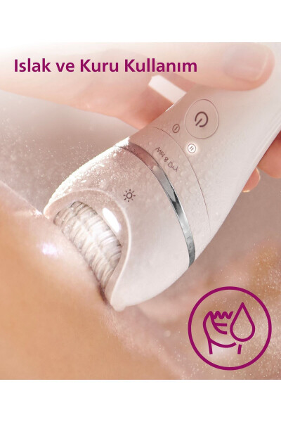 BRE700/05 Epilator (Yuz+Qo'ltiq osti+Bikini hududi+Oyoq) Ho'l-Quruq, Yorug'likli, Simsiz - 6