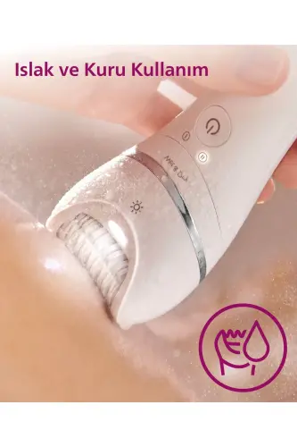 BRE700/05 Epilator (Yuz+Qo'ltiq osti+Bikini hududi+Oyoq) Ho'l-Quruq, Yorug'likli, Simsiz - 7
