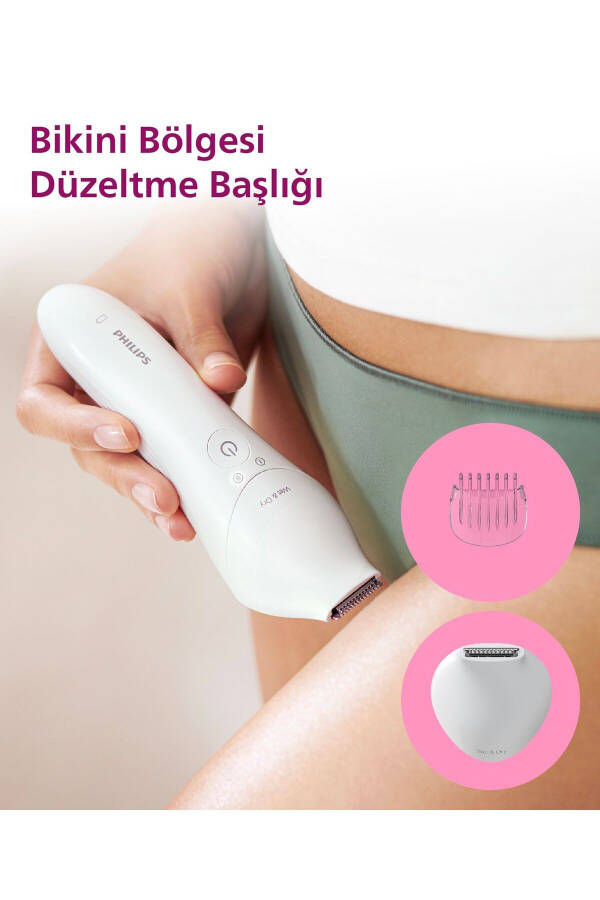 BRE720/05 Epilator (Face+Underarms+Bikini Area+Legs) Wet & Dry, Illuminated, Cordless - 4